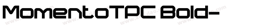 MomentoTPC Bold字体转换